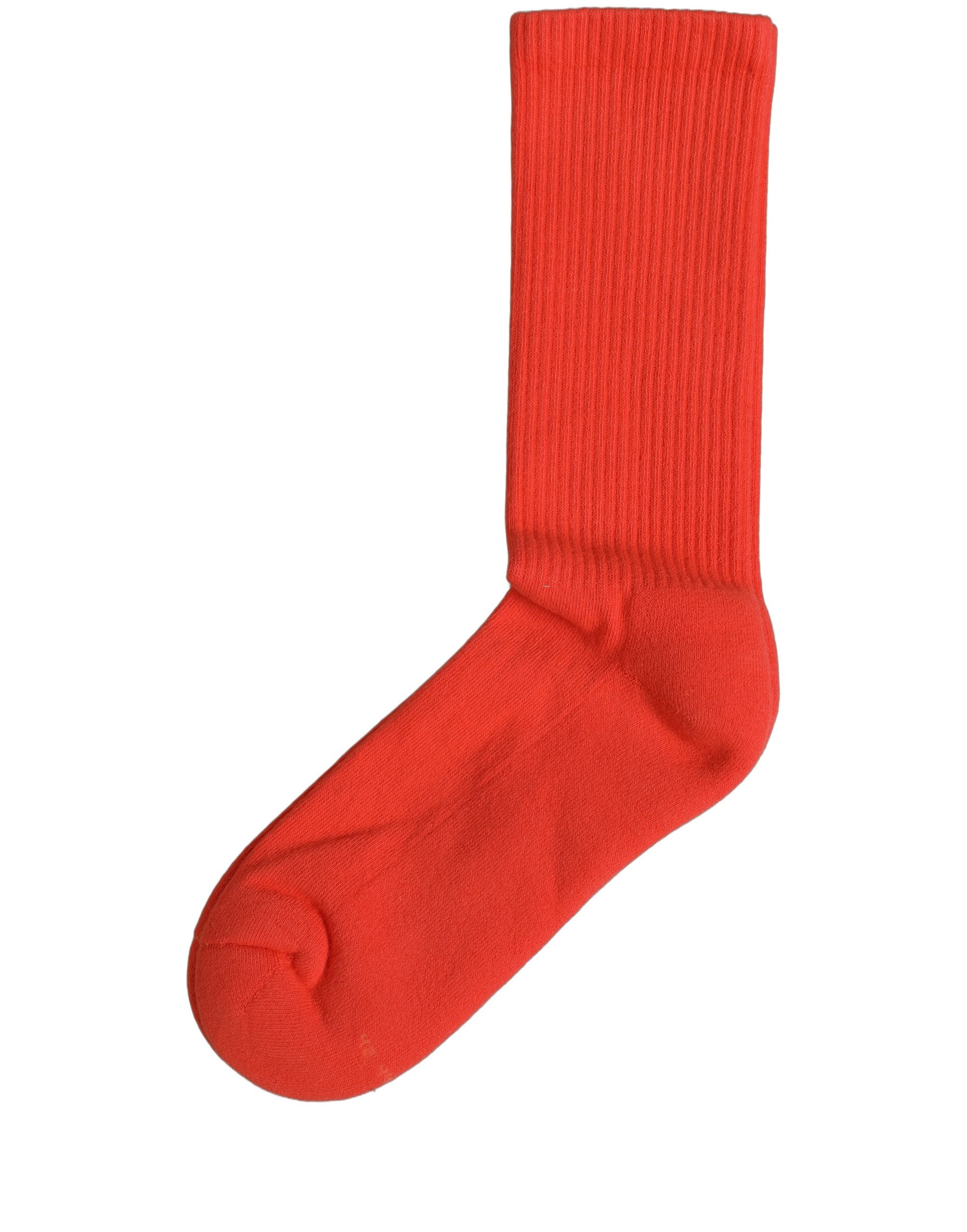 Dolce & Gabbana Red Cotton Ribbed Mid Women Accessory Socks