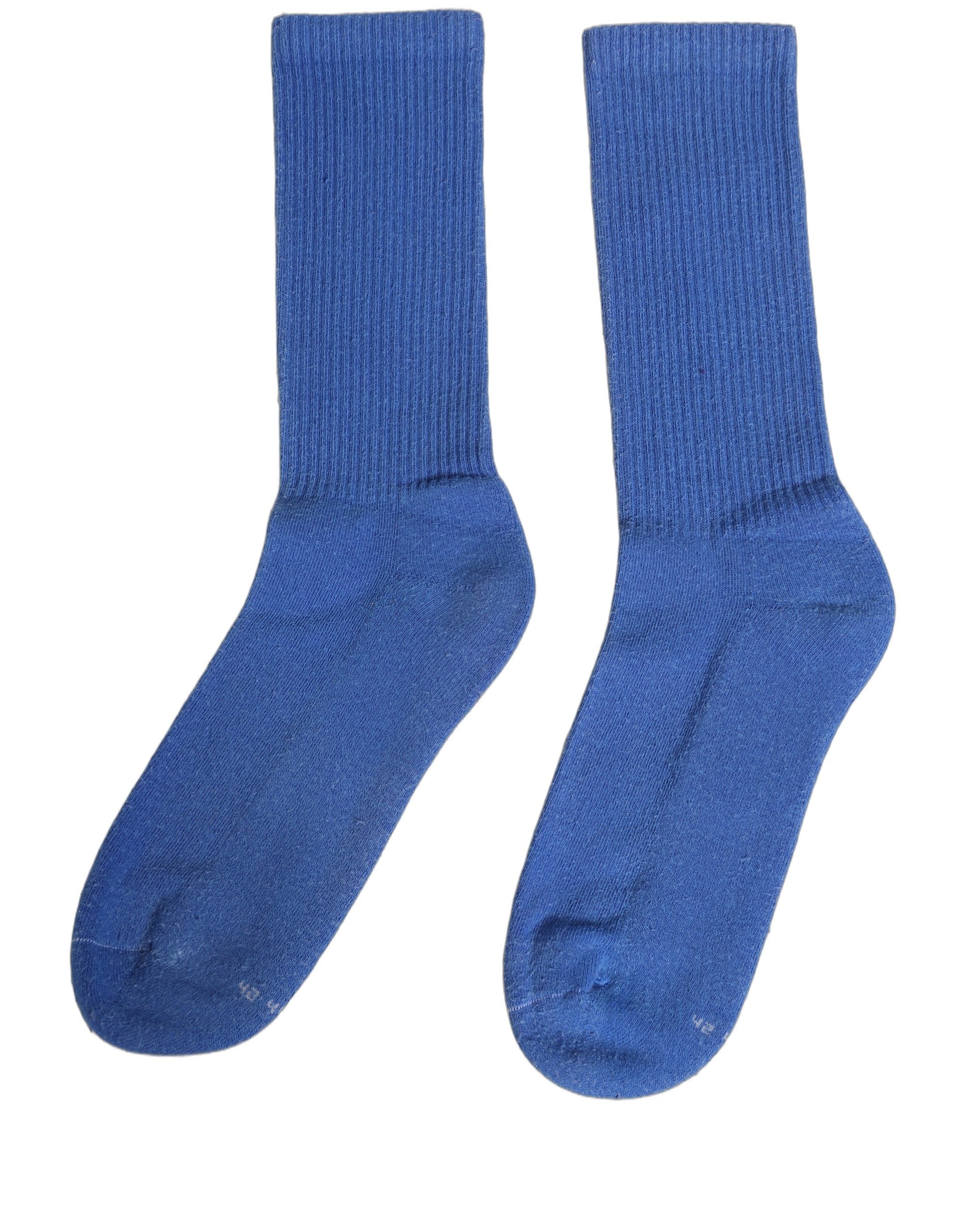 Dolce & Gabbana Blue Cotton Ribbed Mid Women Accessory Socks