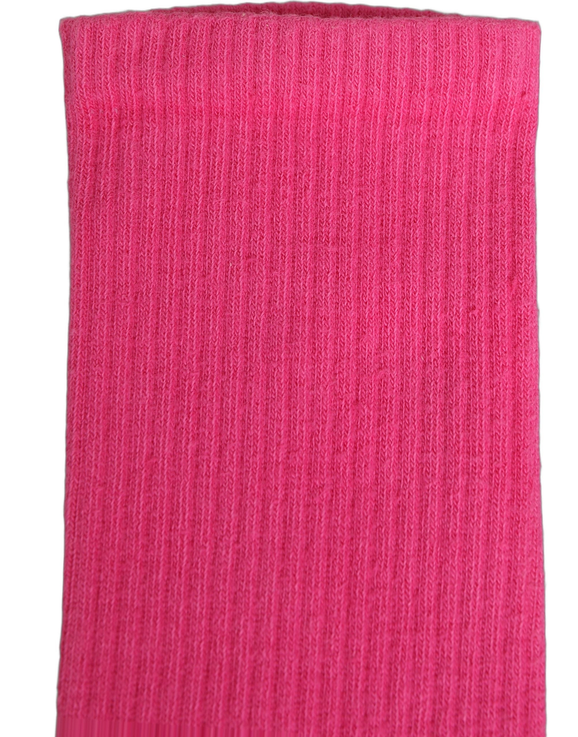 Dolce & Gabbana Pink Cotton Ribbed Mid Women Accessory Socks