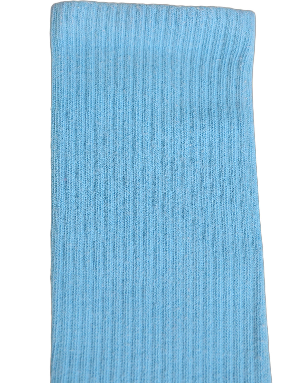 Dolce & Gabbana Light Blue Cotton Ribbed Mid Accessory Socks