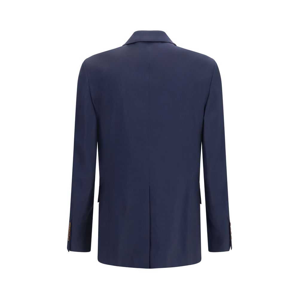 Vivienne Westwood Blue Wool Full-Length Jacket