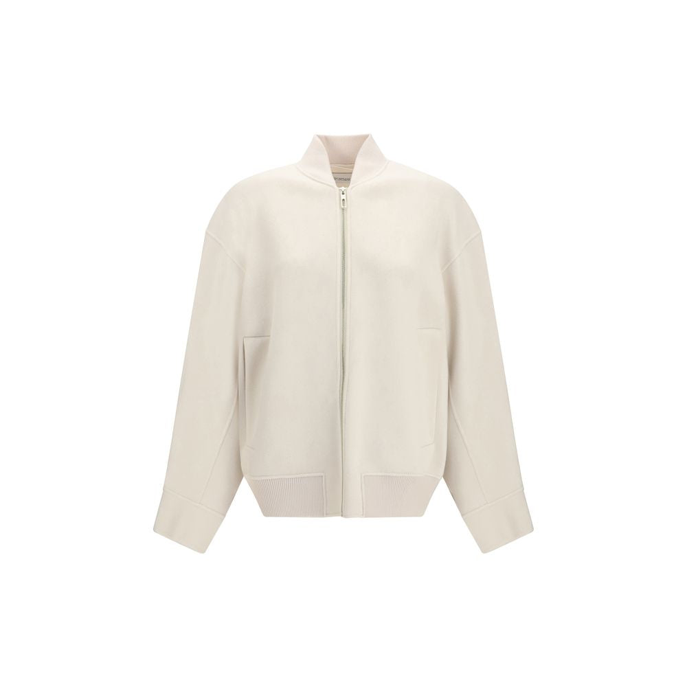 Max Mara Beige Wool Full-Length Jacket