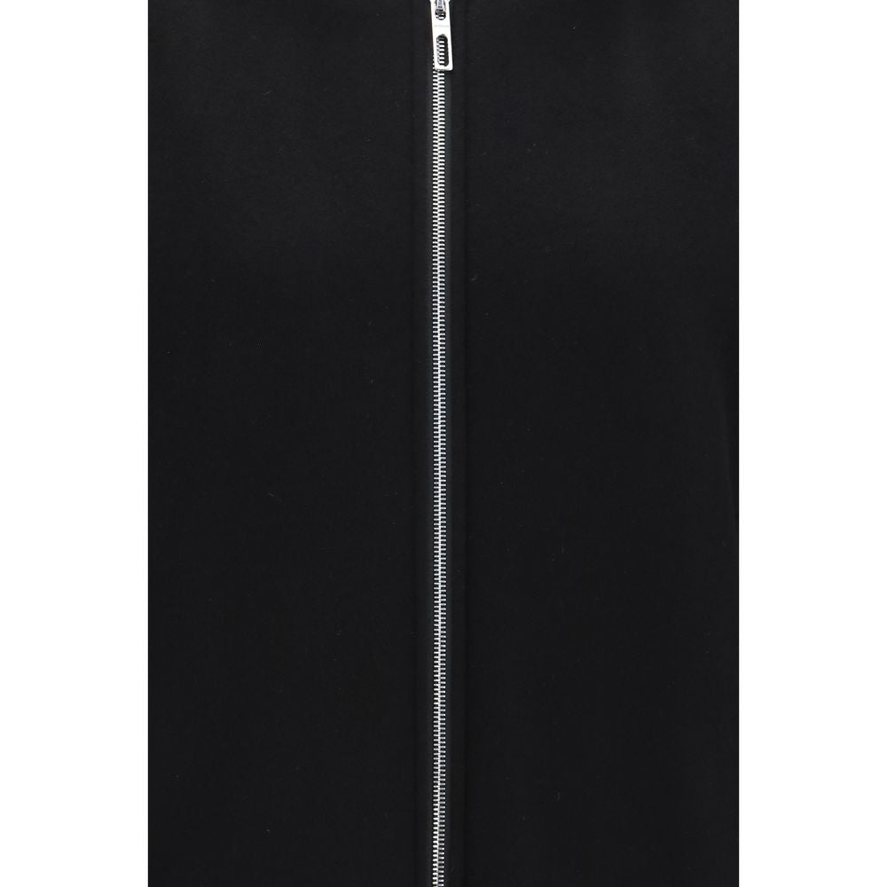 Max Mara Black Wool Full-Length Jacket