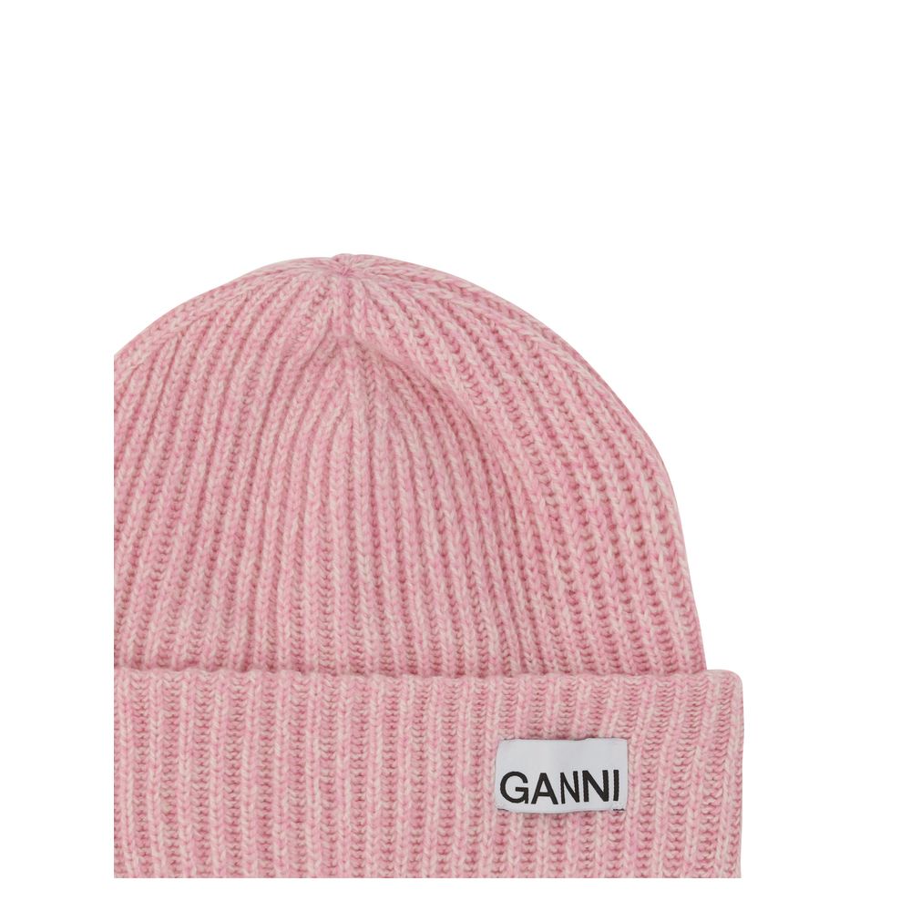 Ganni Multicolor Wool Beanie