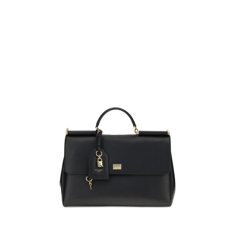 Dolce & Gabbana Black Leather Shoulder Bag