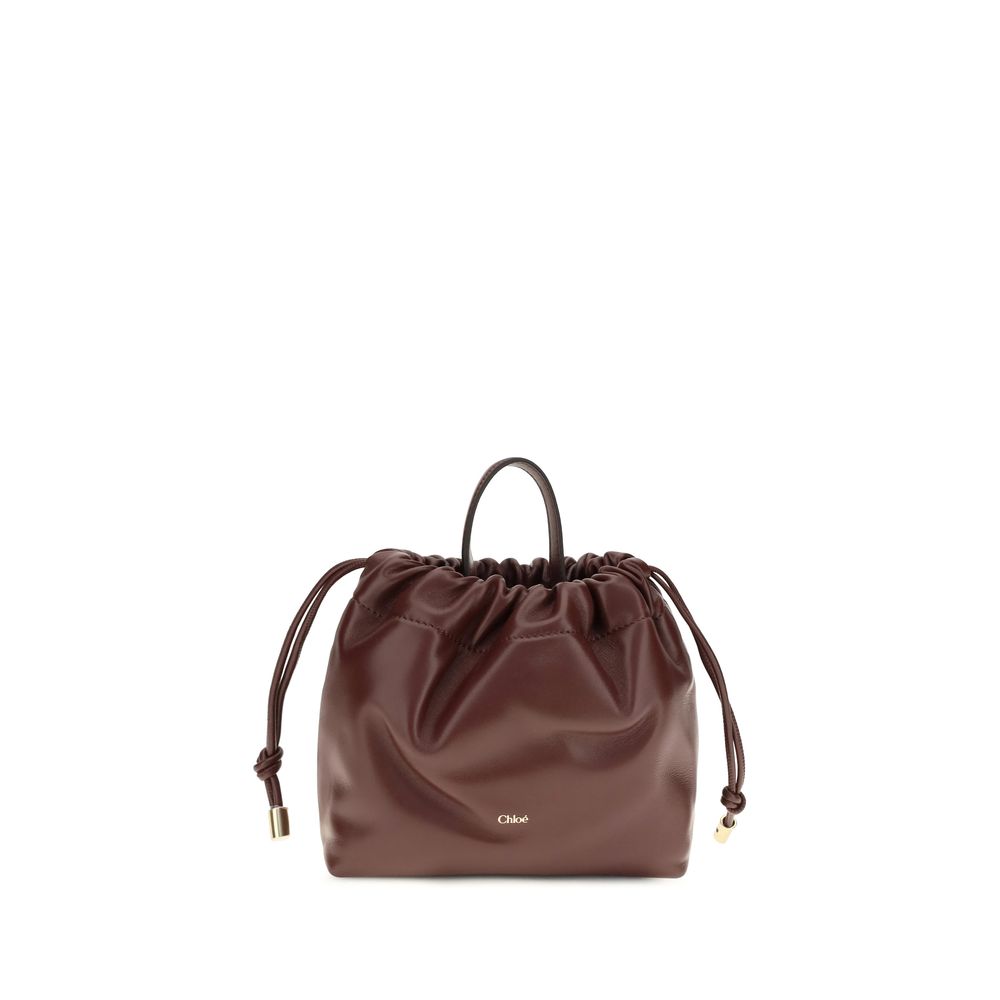 Chloé Bordeaux Leather Shoulder Bag