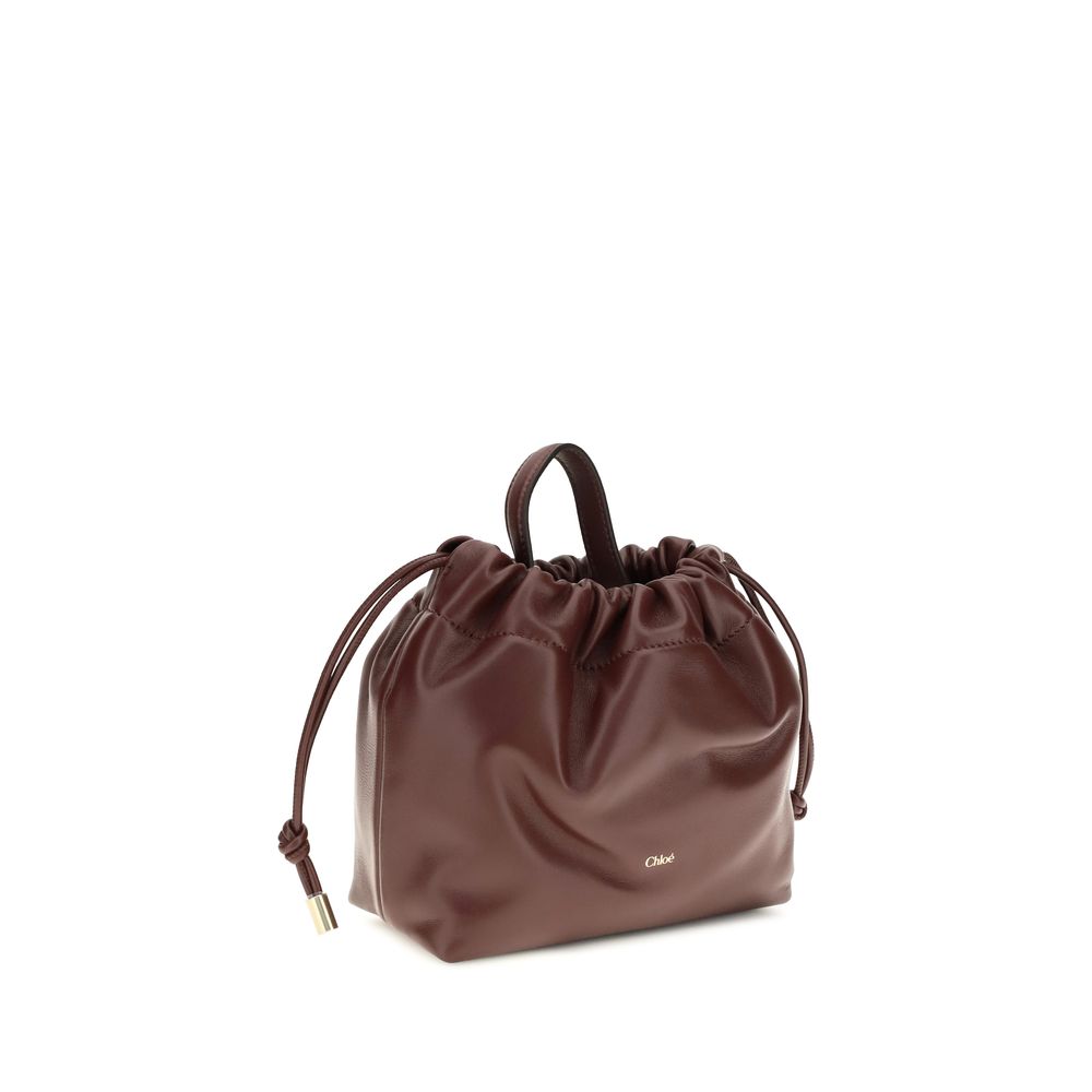 Chloé Bordeaux Leather Shoulder Bag