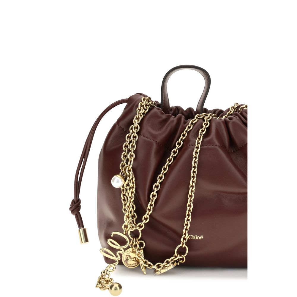 Chloé Bordeaux Leather Shoulder Bag