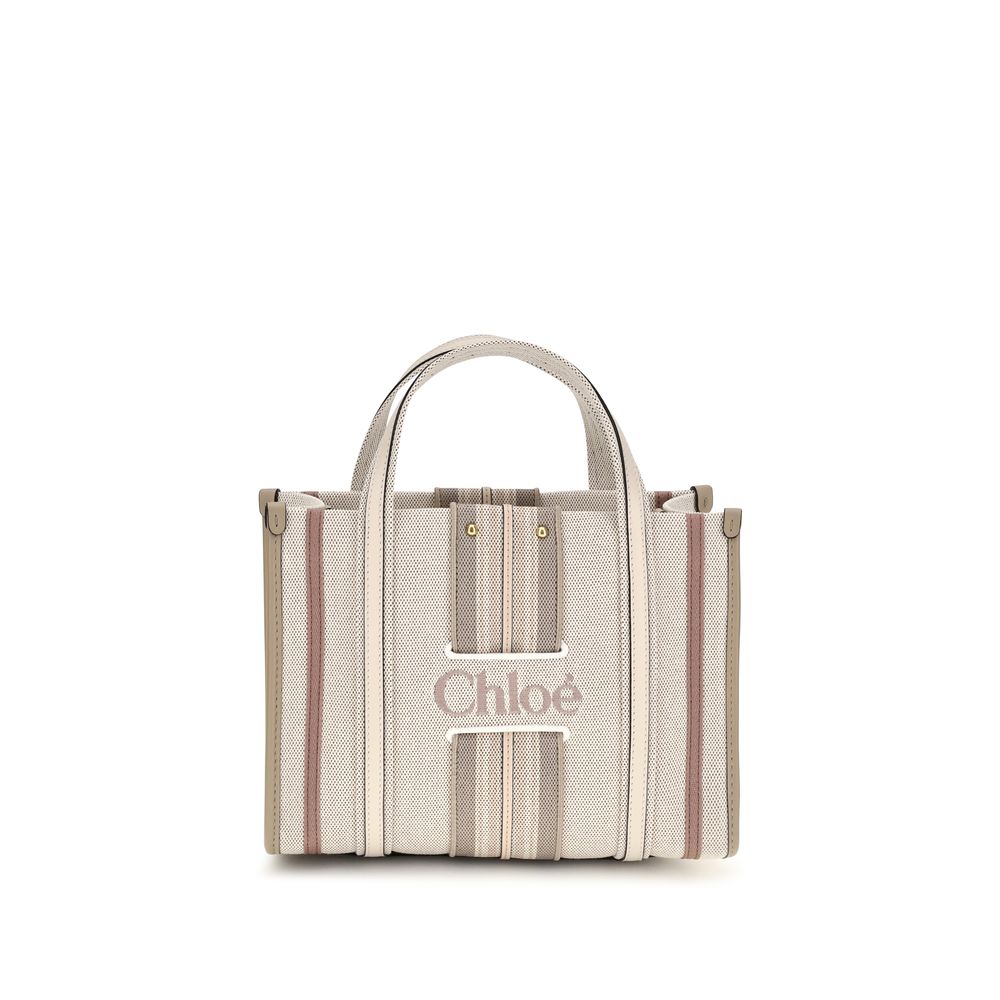 Chloé Beige Cotton Shoulder Bag