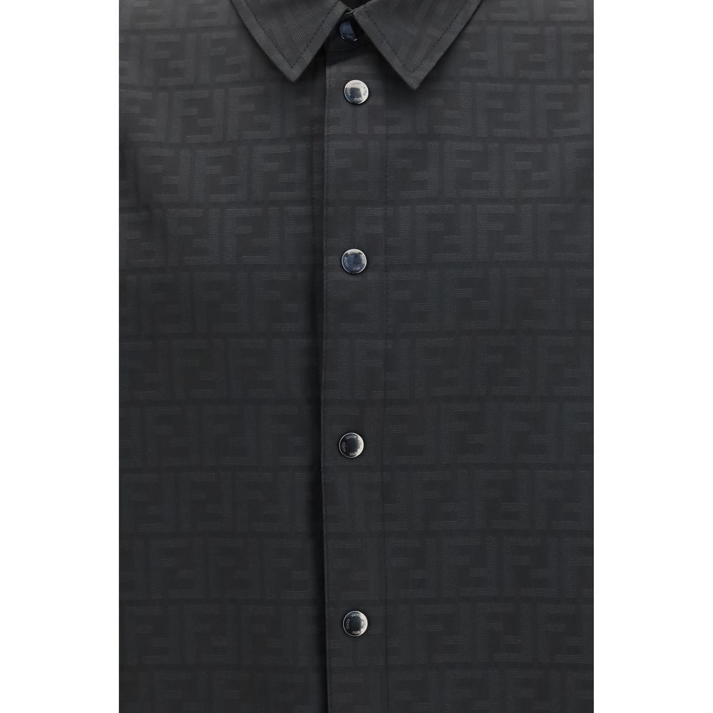 Fendi Black Pattern Shirt