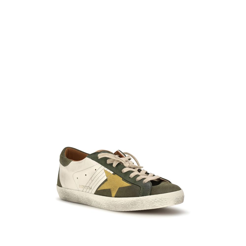 Golden Goose Bicolor Leather Sneakers