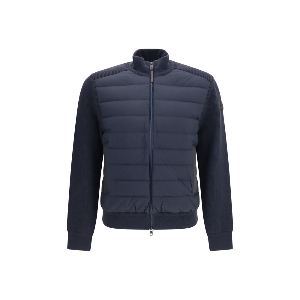 Moncler Blue Wool Sweatshirt