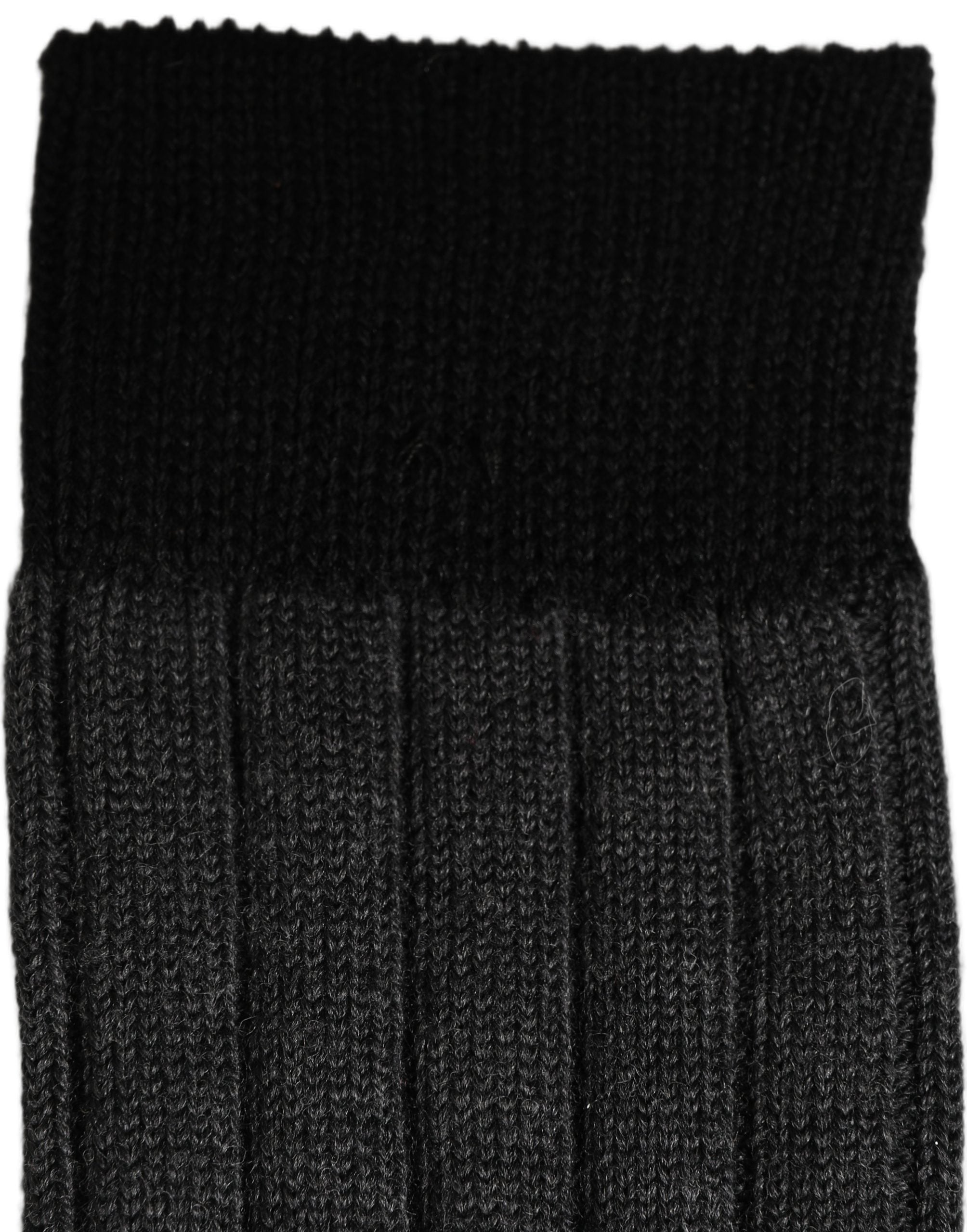 Dolce & Gabbana Dark Gray Wool Logo Long Ribbed Accessory Socks