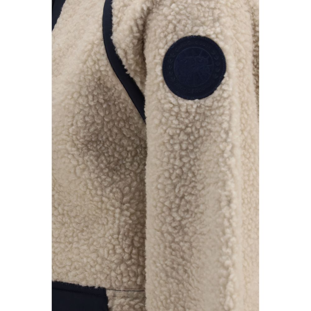 Canada Goose Beige Wool Shell Jacket