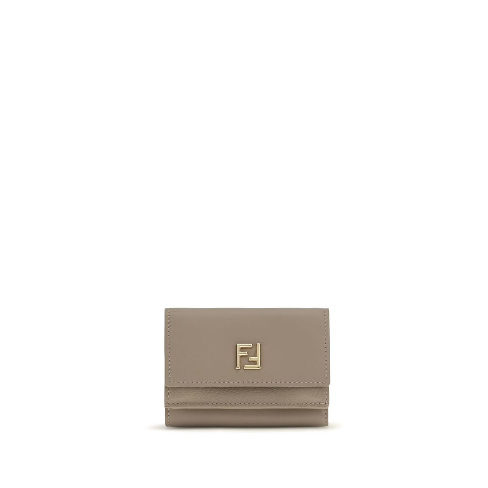 Fendi Beige Leather Wallet