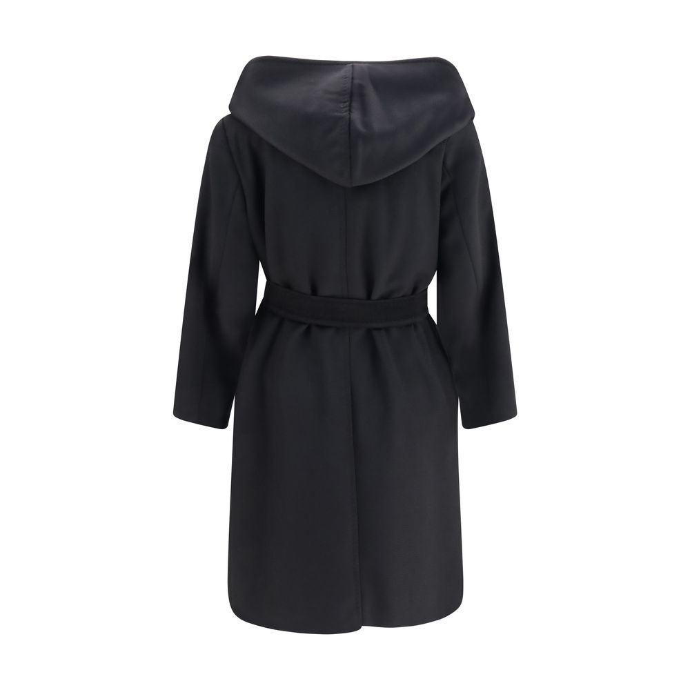 Max Mara Black Wool Oves Aries Coat