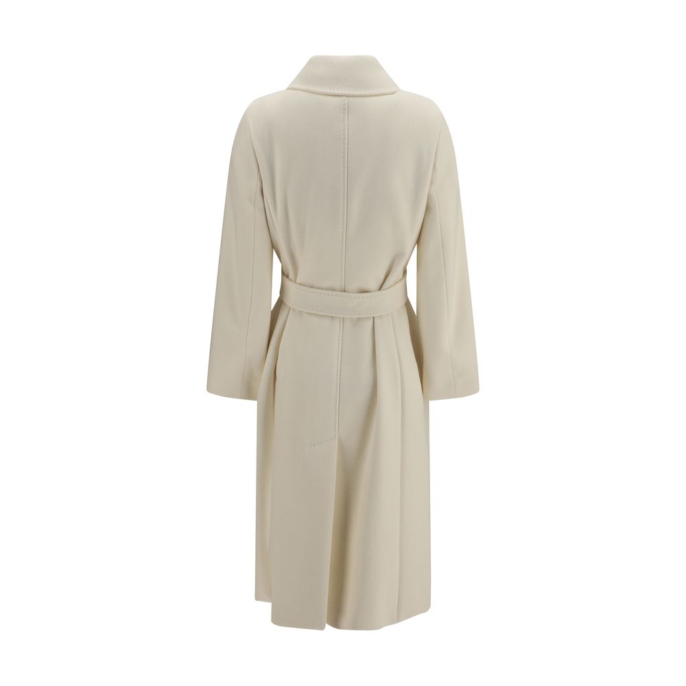 Max Mara White Wool Coat