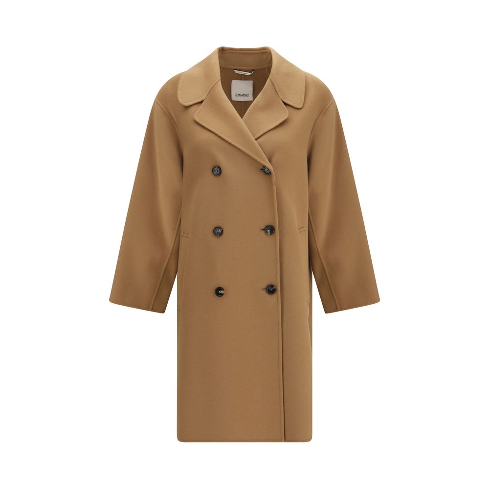 'S Max Mara Beige Wool Coat