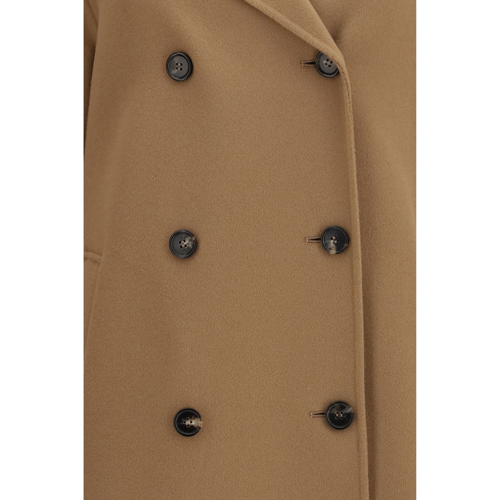 'S Max Mara Beige Wool Coat