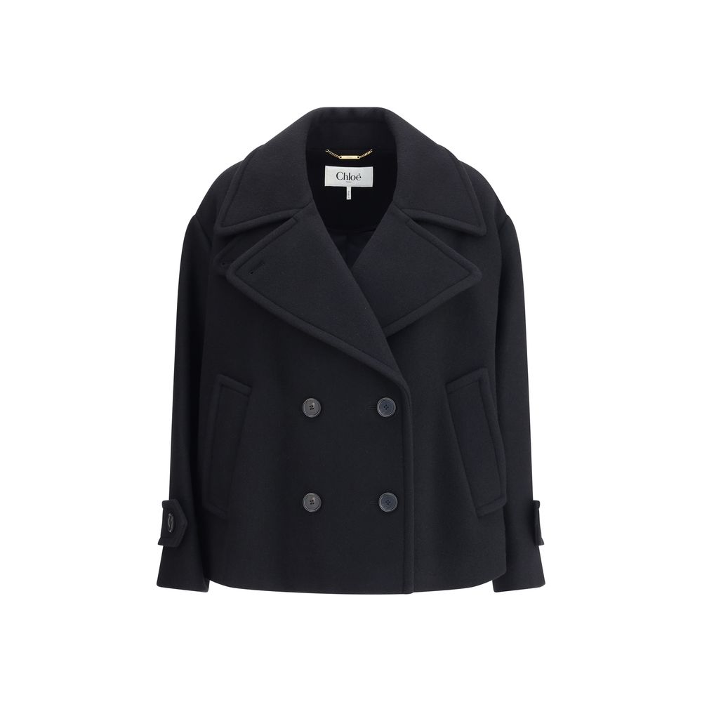 Chloé Black Wool Coat