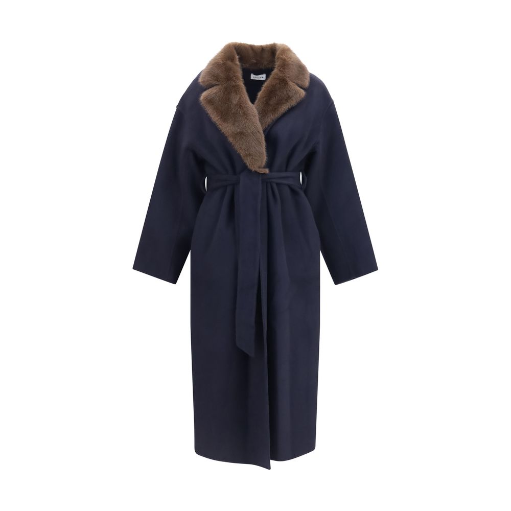 P.A.R.O.S.H. Blue Wool Coat