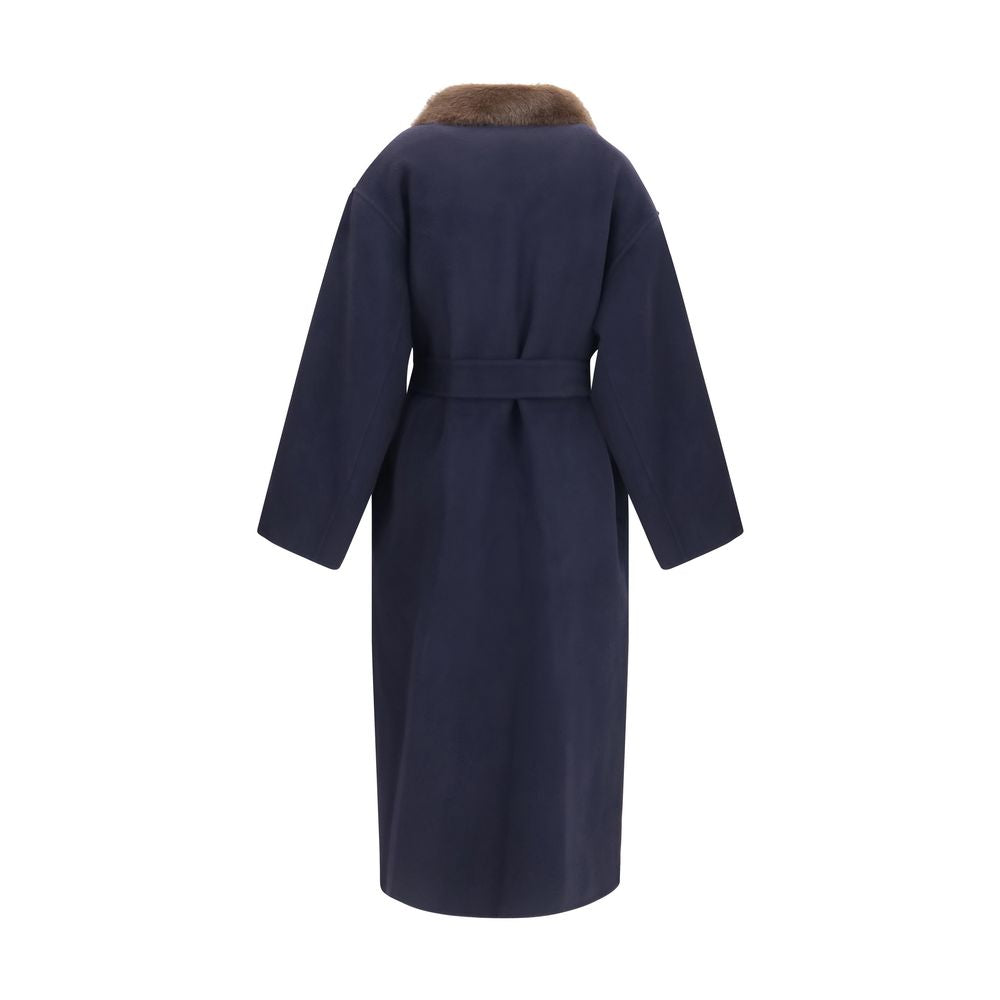 P.A.R.O.S.H. Blue Wool Coat