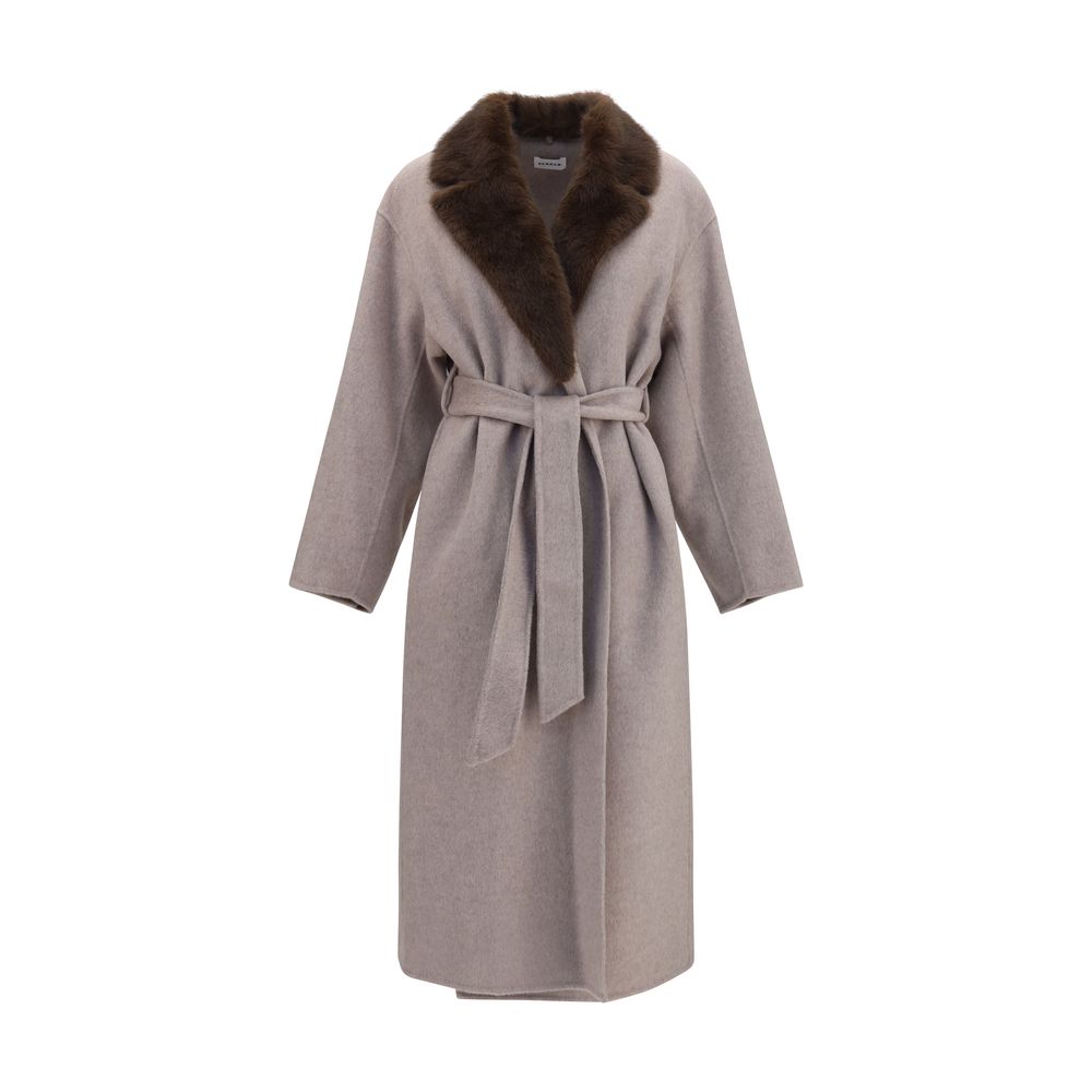 P.A.R.O.S.H. Beige Wool Coat