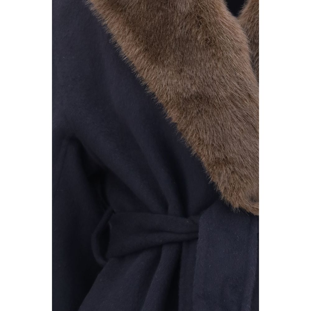 P.A.R.O.S.H. Blue Wool Coat