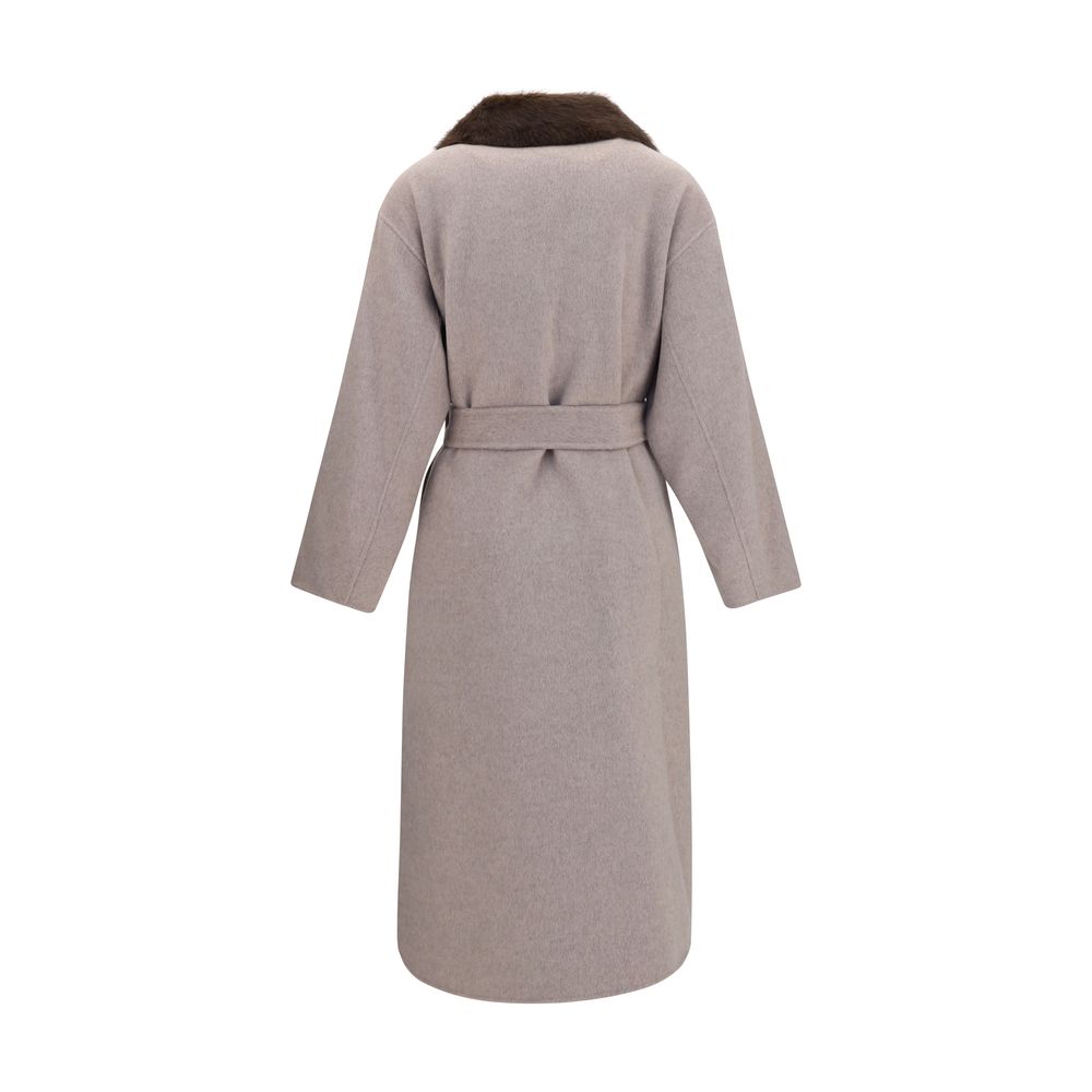 P.A.R.O.S.H. Beige Wool Coat