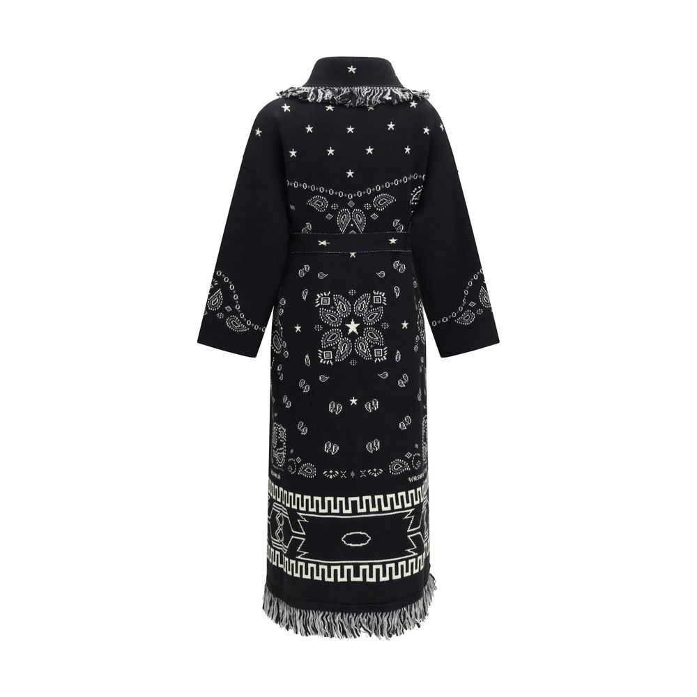 Alanui Black Wool Coat