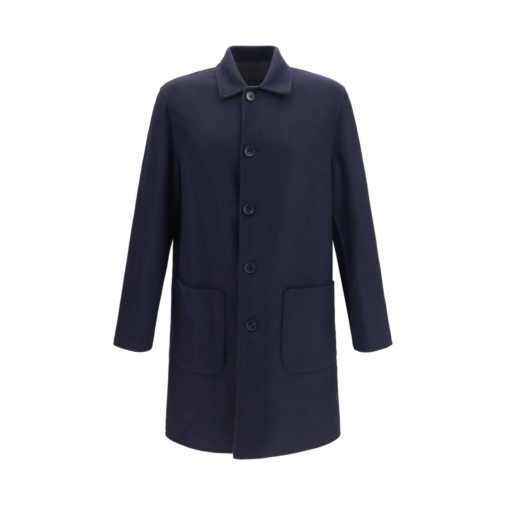 Etro Blue Wool Coat