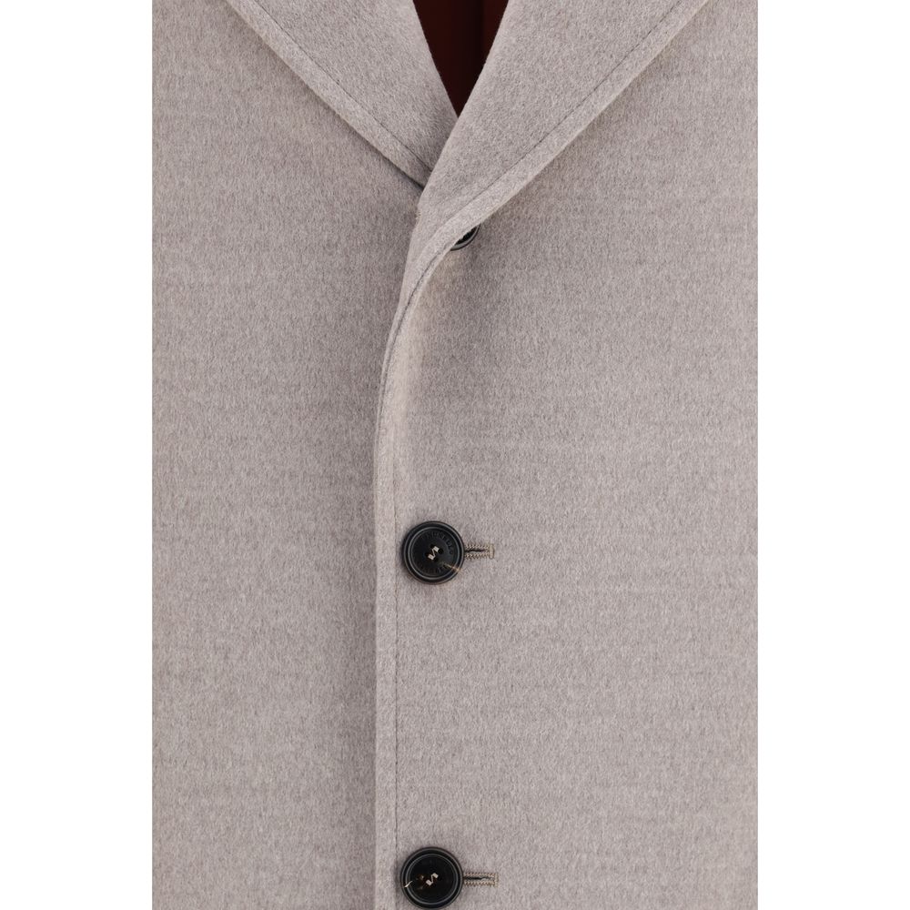 Brunello Cucinelli Beige Wool Coat