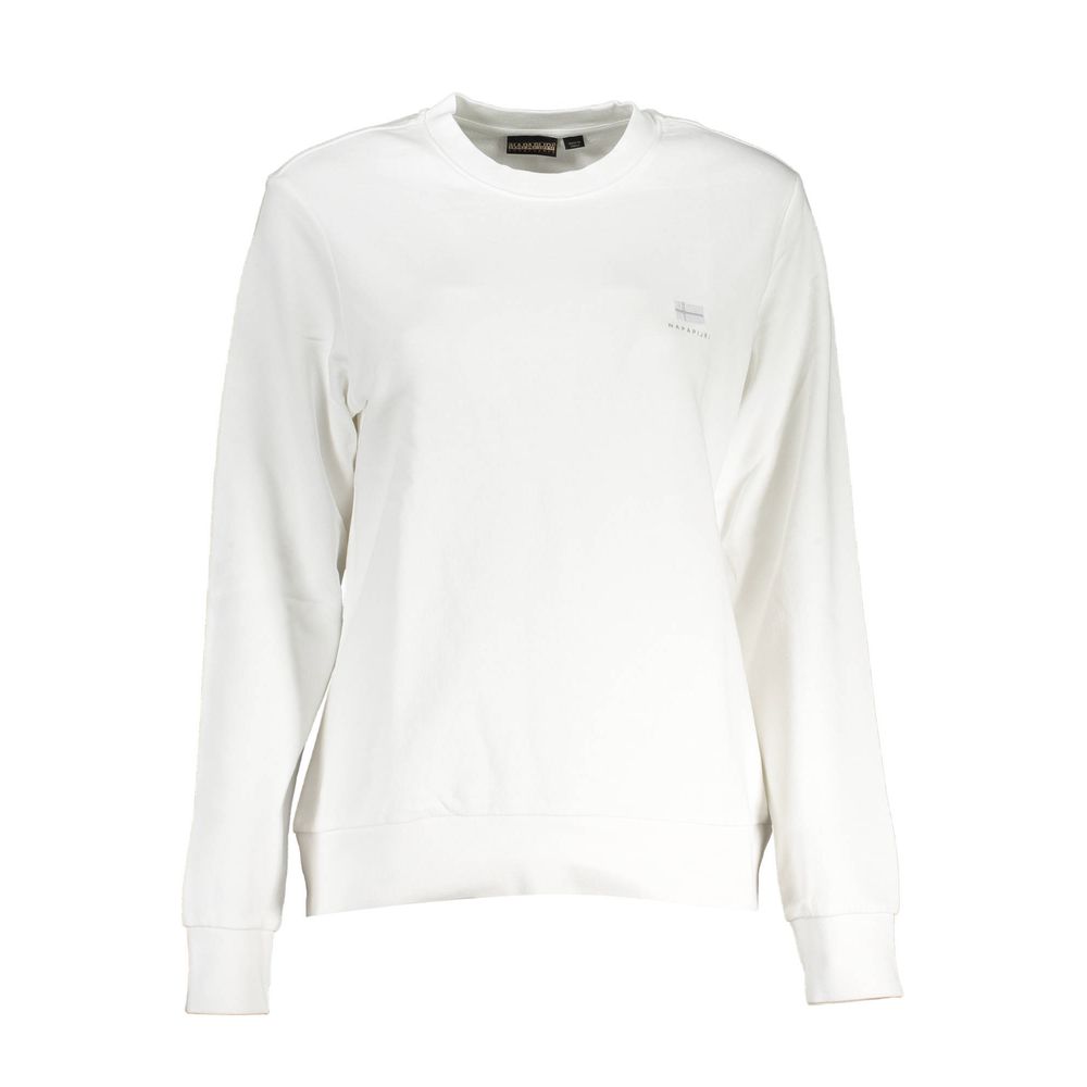 Napapijri White Cotton Sweatshirt
