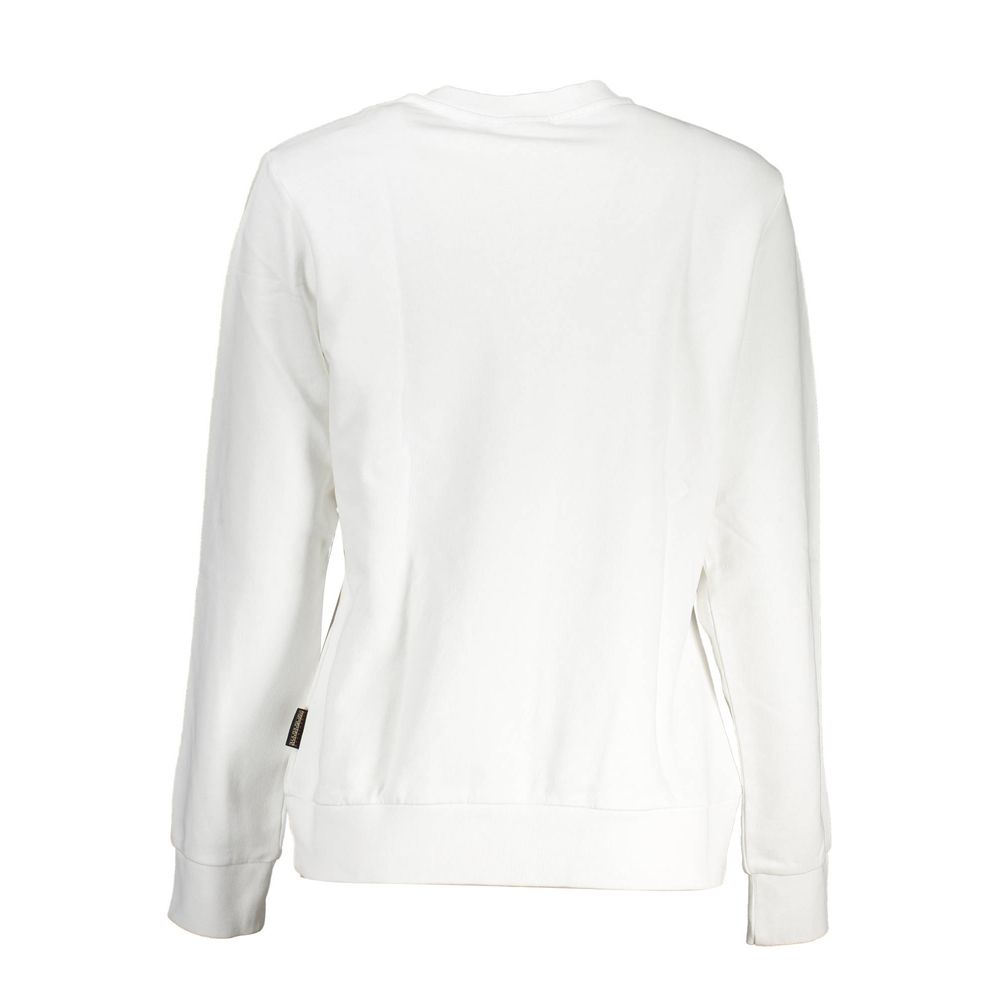 Napapijri White Cotton Sweatshirt