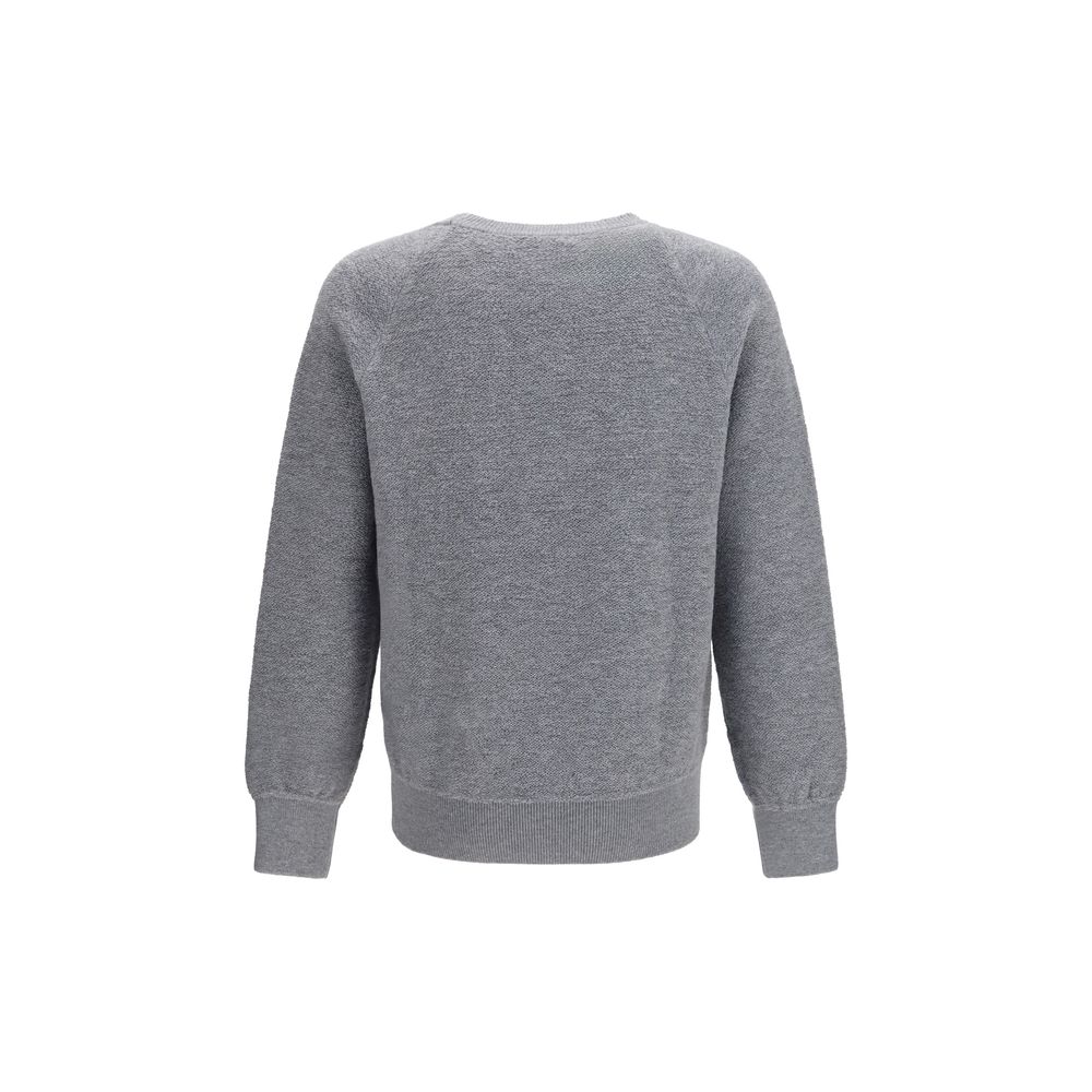 Piacenza Cashmere Gray Wool Sweatshirt