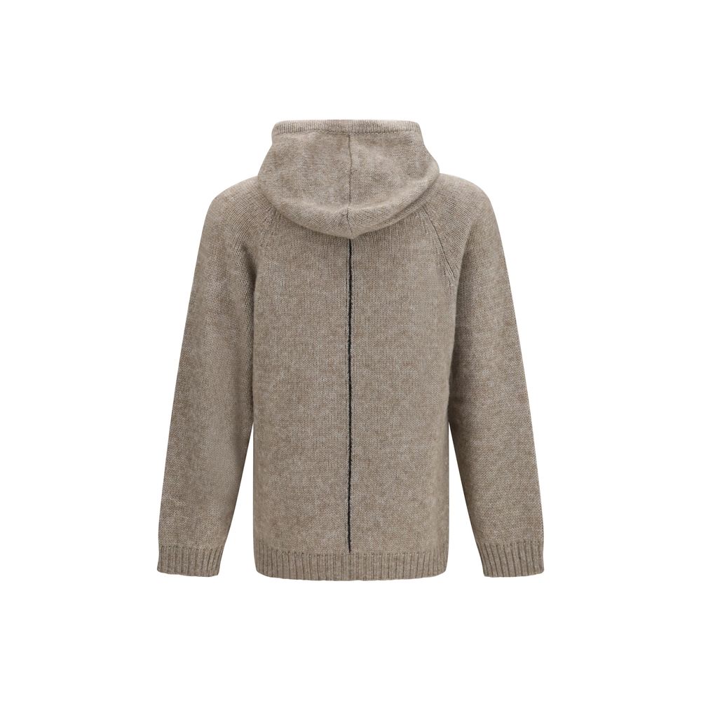 Giorgio Armani Beige Alpaca Vicugna Pacos Sweatshirt