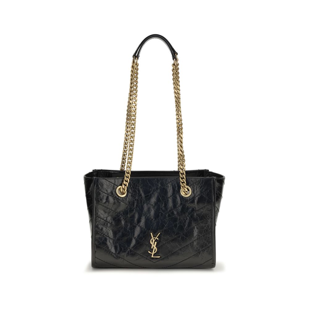 Saint Laurent Black Leather Shoulder Bag