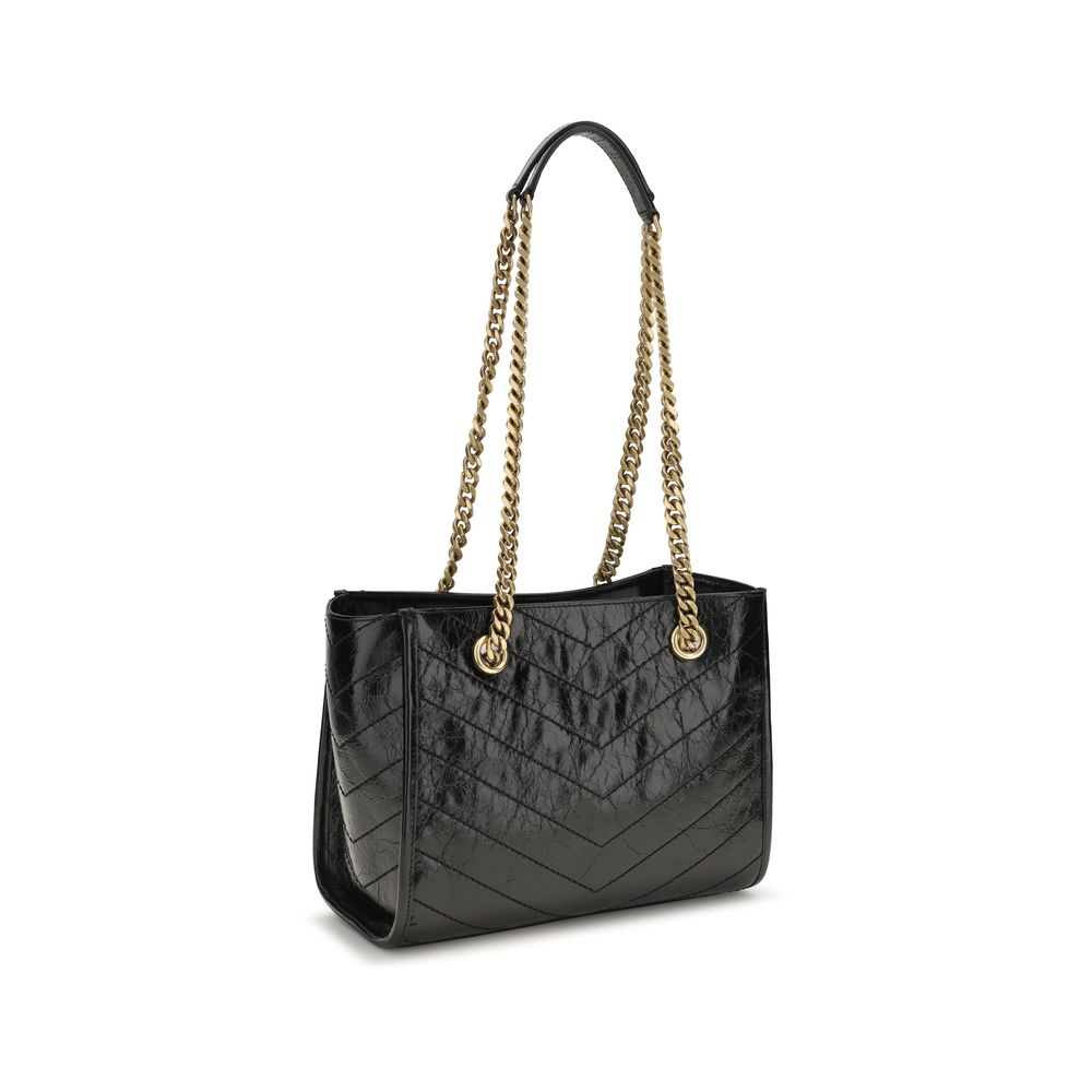 Saint Laurent Black Leather  Shoulder Bag
