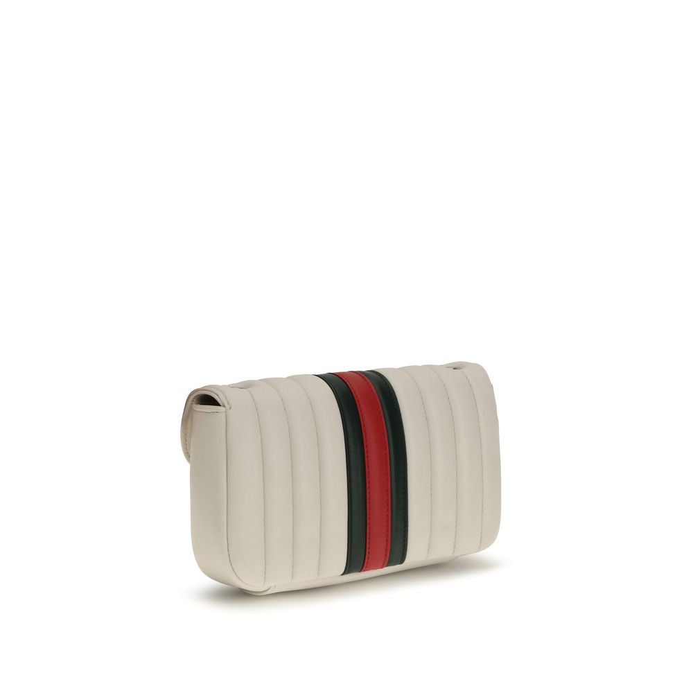 Gucci White Aries Shoulder Bag