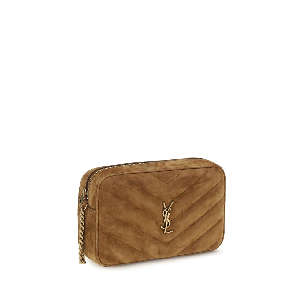 Saint Laurent Brown Leather Shoulder Bag