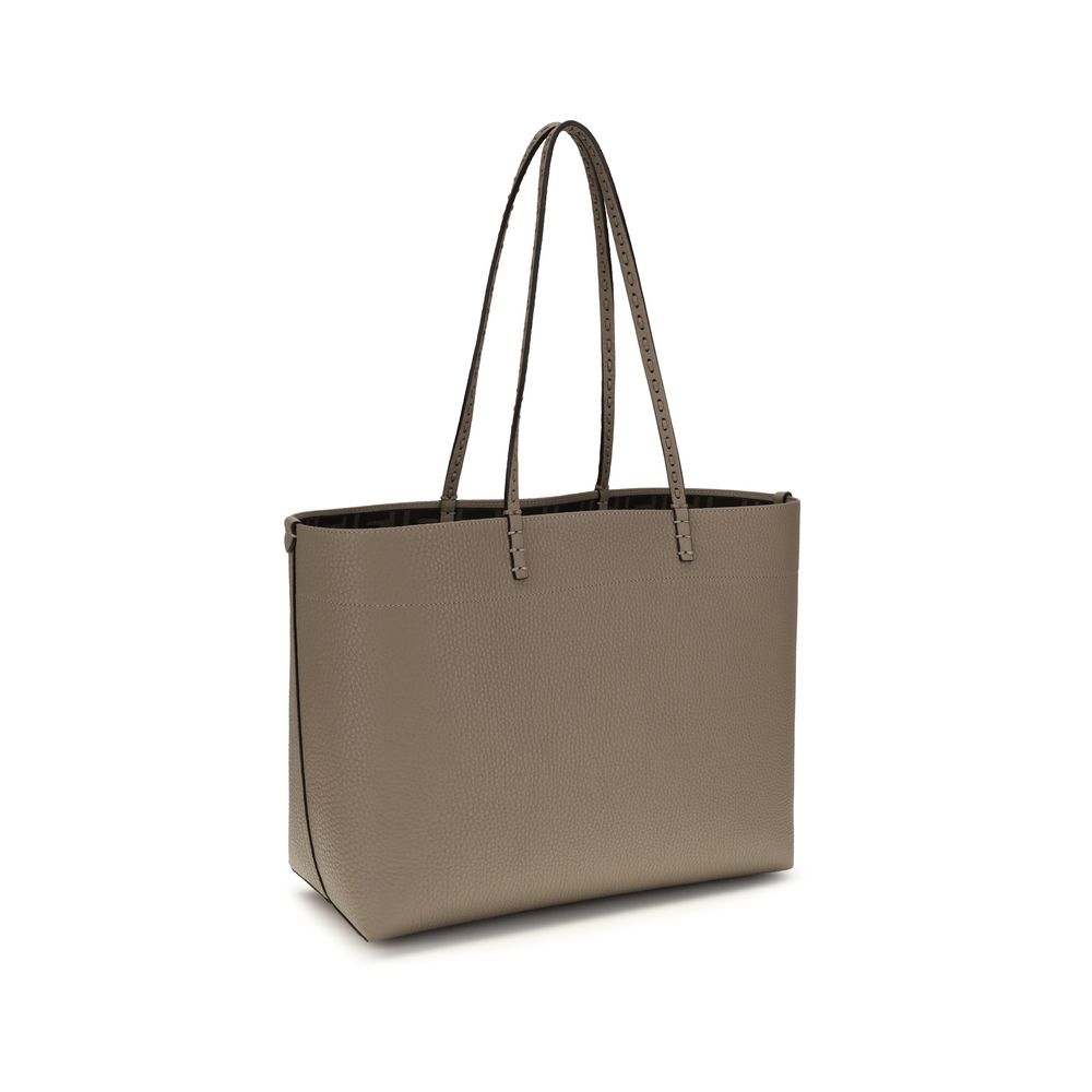 Fendi Beige Leather Shoulder Bag