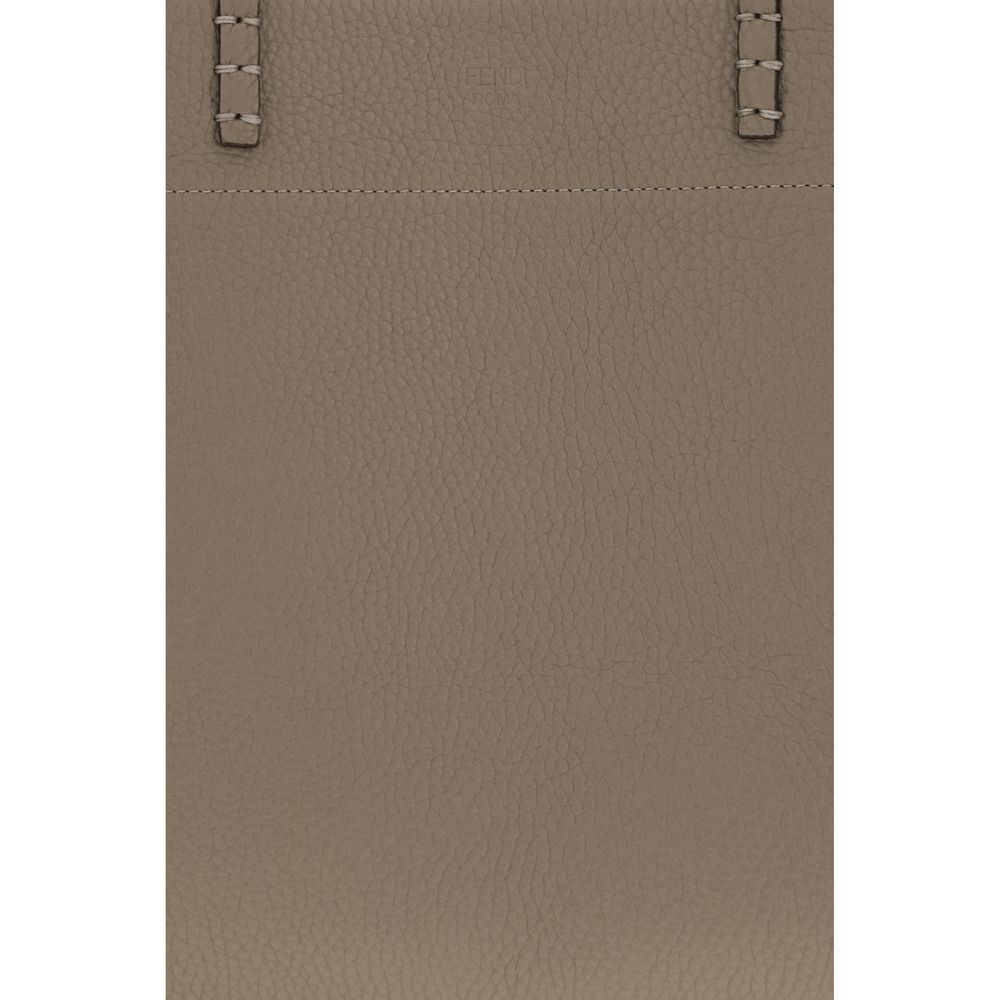 Fendi Beige Leather Shoulder Bag
