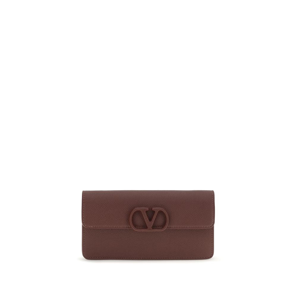 Valentino Garavani Brown Leather Wallet
