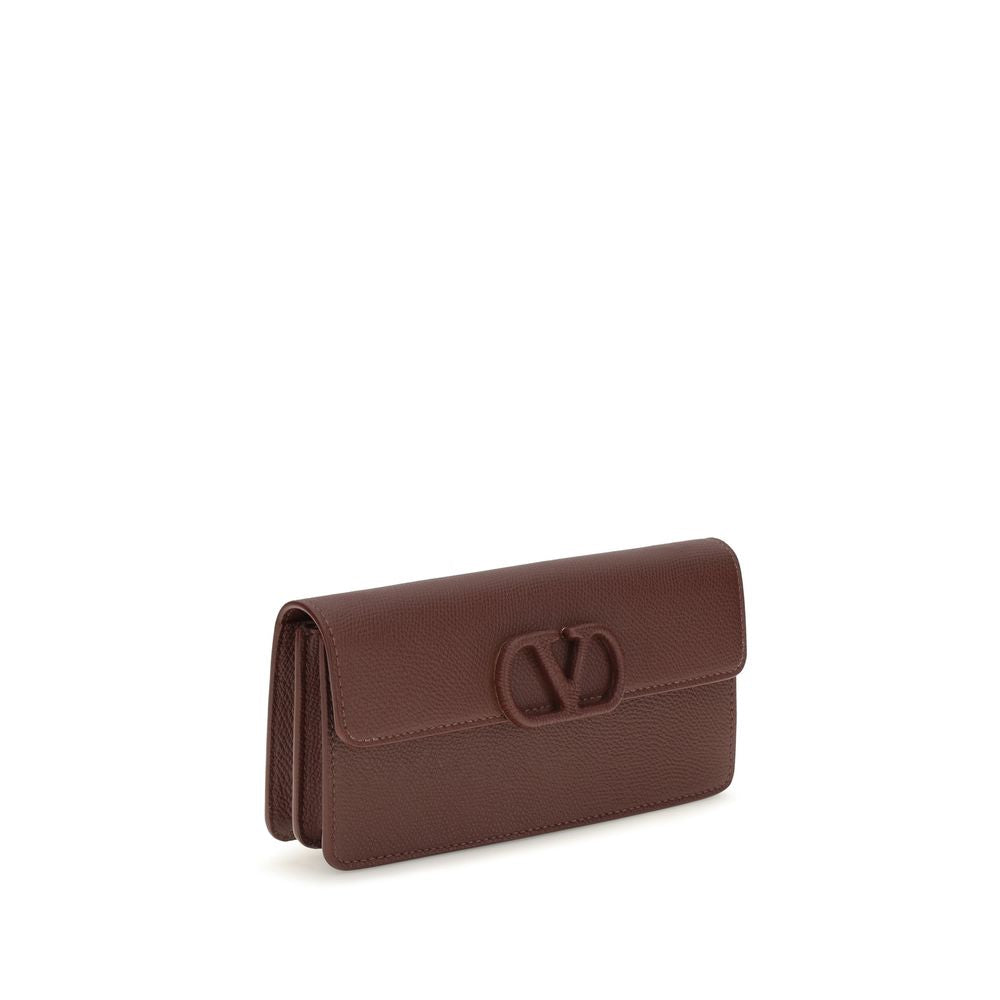 Valentino Garavani Brown Leather Wallet