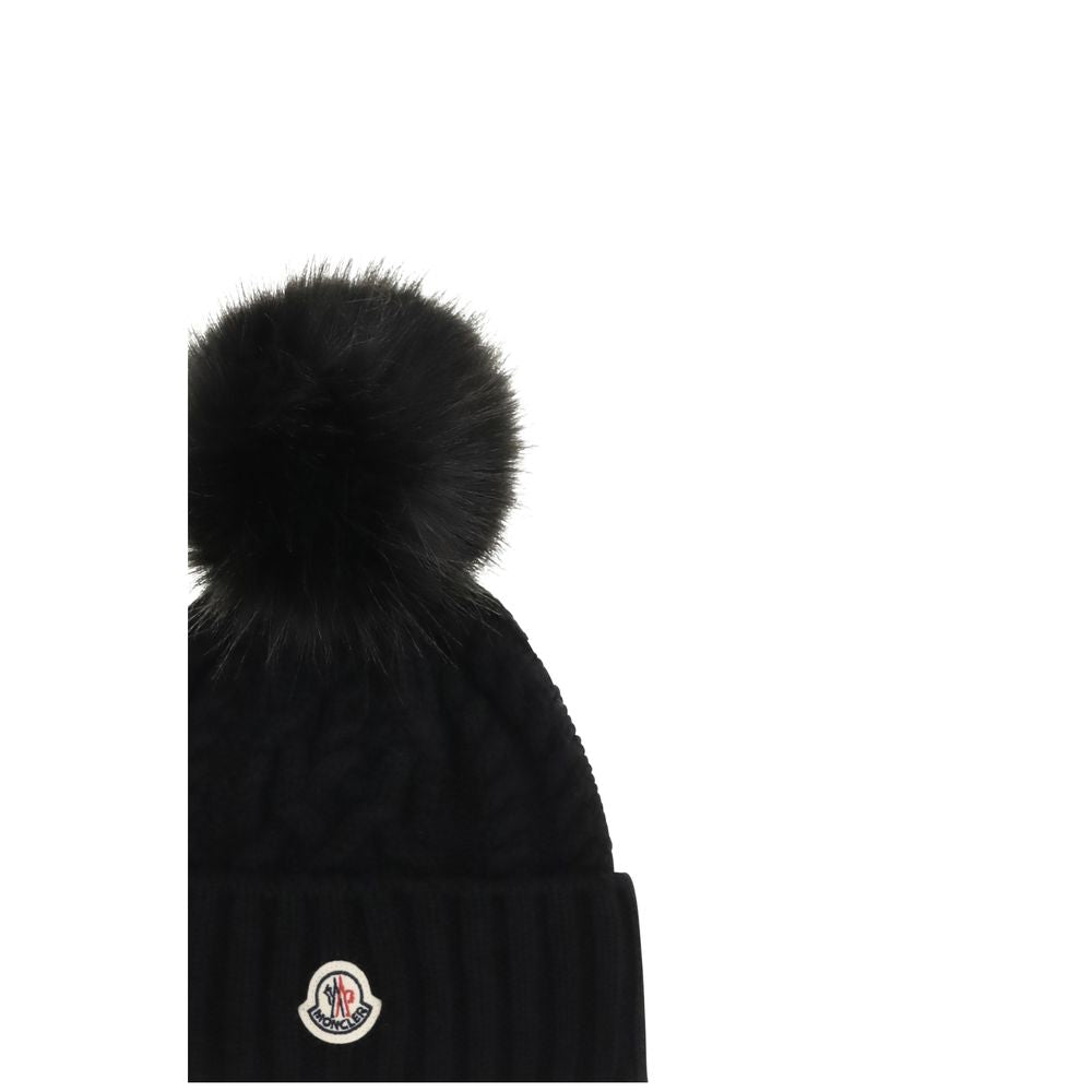 Moncler Black Wool Beanie