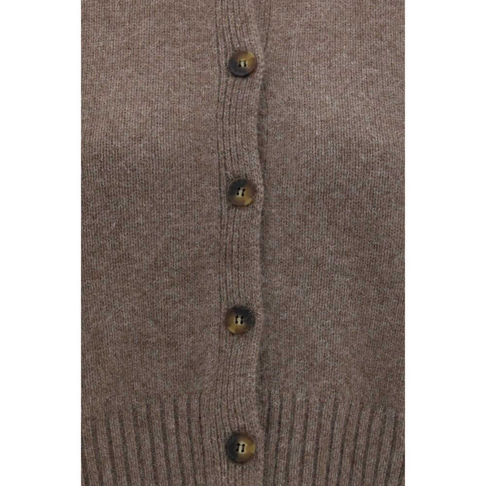 Loulou De Saison Brown Wool Cardigan