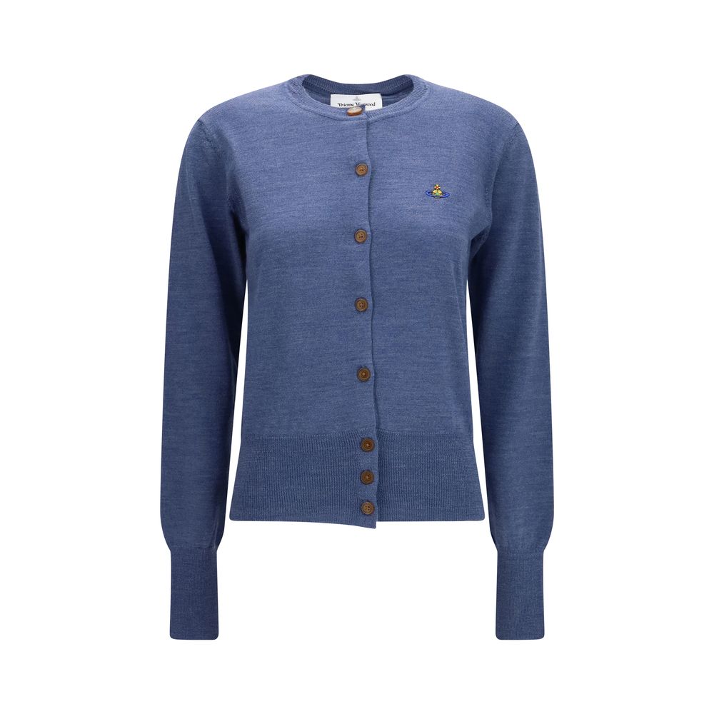 Vivienne Westwood Blue Wool Cardigan