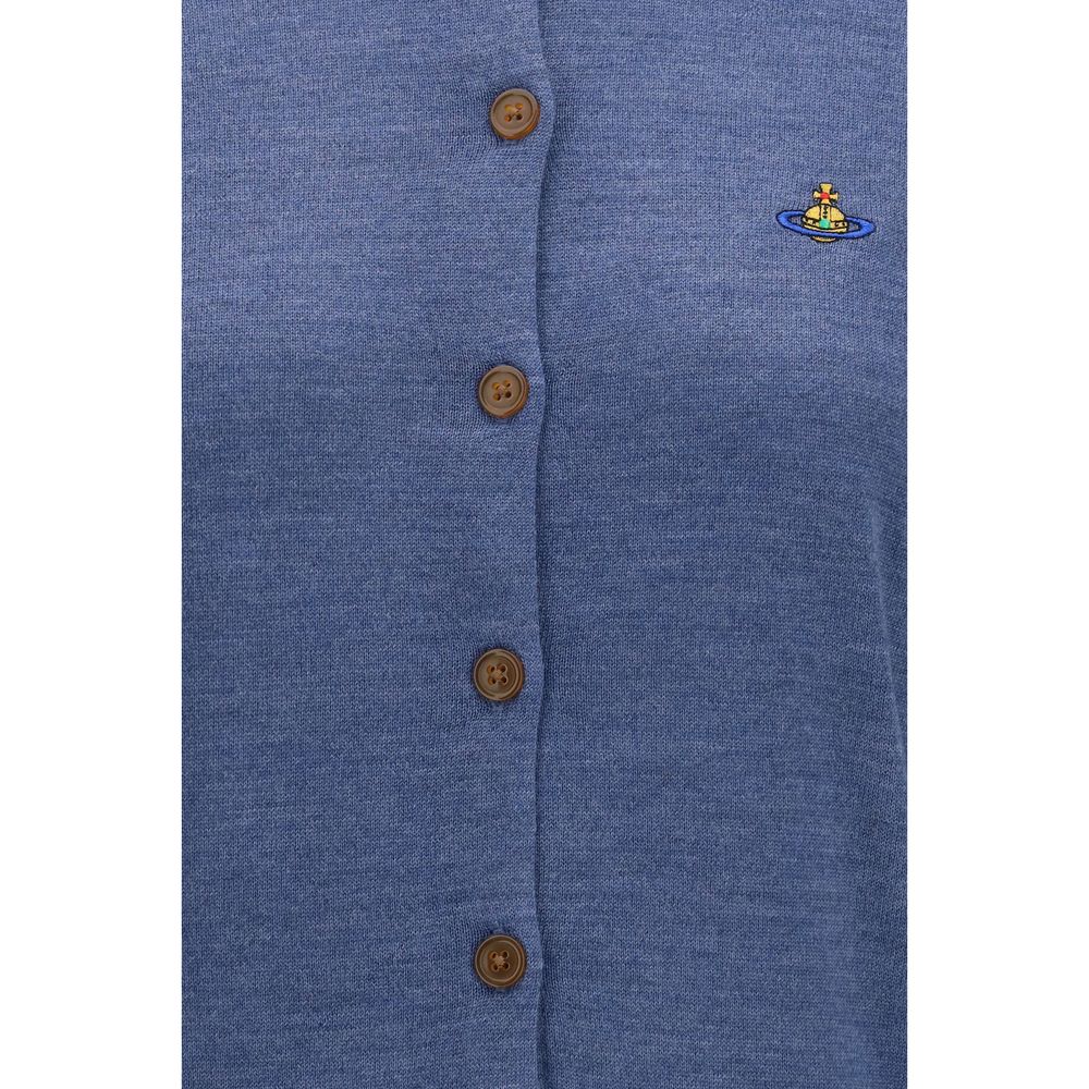 Vivienne Westwood Blue Wool Cardigan