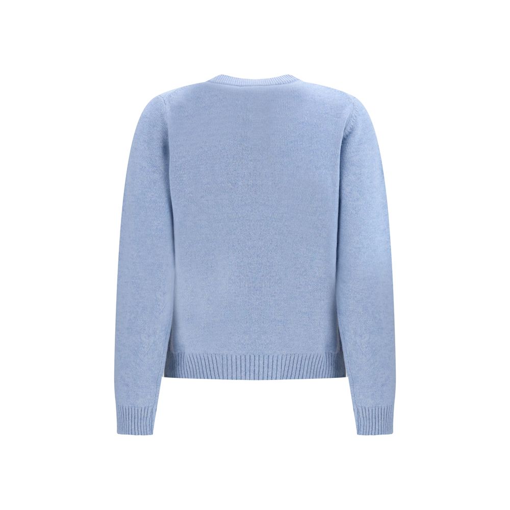 Ganni Blue Wool Sweatshirt