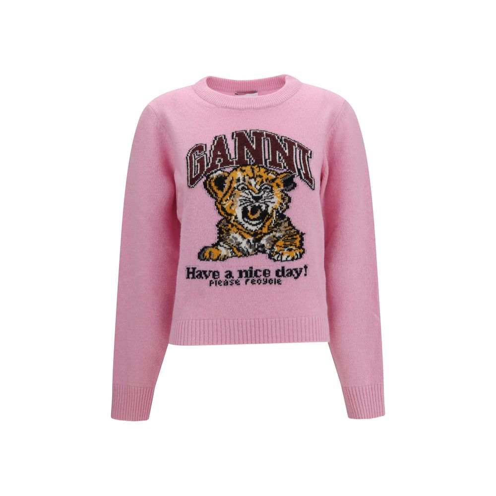 Ganni Multicolor Wool Sweatshirt